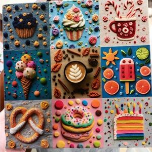 Bgraamiens 1000 Piece desserts Puzzle